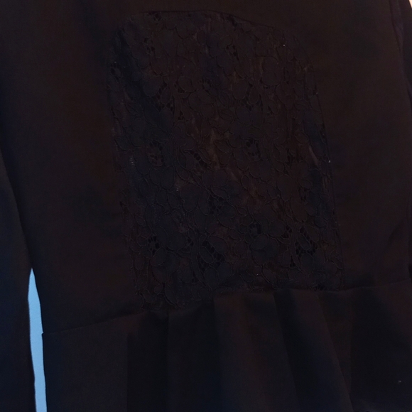 Bebe 😍 Black Blazer , Lace, Chic - Picture 8 of 11